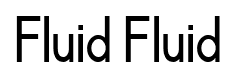 Fluid Fluid font